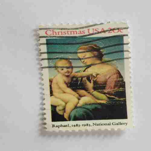 UNITED STATES POSTAGE 20 CENTS , CHRISTMAS