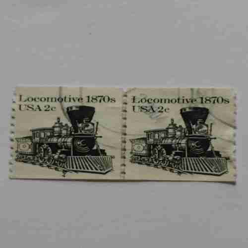 USA 2CENT POSTAGE , LOCOMOTIVE 1870s
