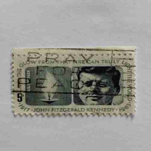 J.F KENNEDY , 5C , STAMP