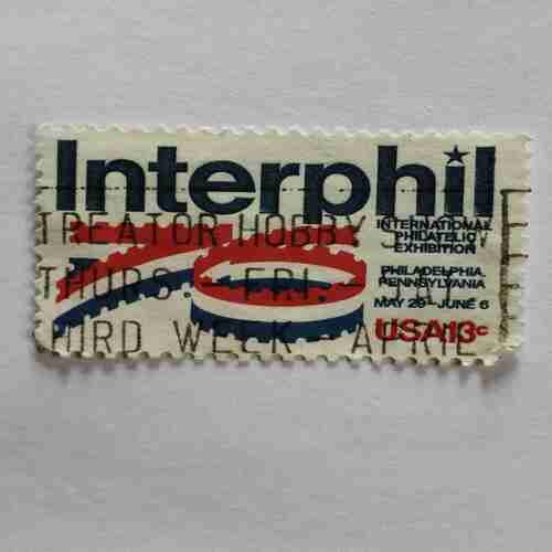 U.S 13c POSTAGE STAMP , INTERPHIL