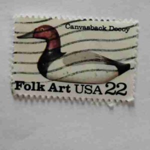 Document 12_217 FOLK ART UAS 22c POSTAGE , CANVASBACK DEEOY