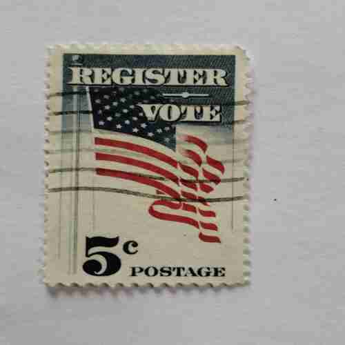 REGISTER VOTE , 5C, POSTAGE