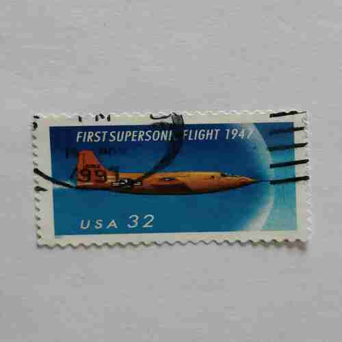 USA 32 STAMP , FIRST SUPERSONIC FLIGHT 1947