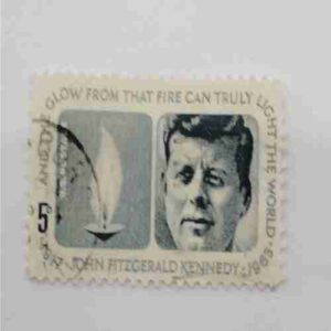 J.F KENNEDY , 5C , STAMP