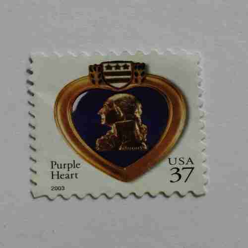 USA 37 POSTAGE STAMP , PIRPLE HEART 2003
