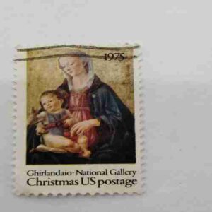 GHIRLANDAIO : NATIONAL GALLERY CHRISTMAS US POSTAGE 1975