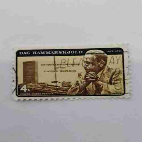 UNITED STATES POSTAGE 4CENTS , DAG HAMMARSKJOLD