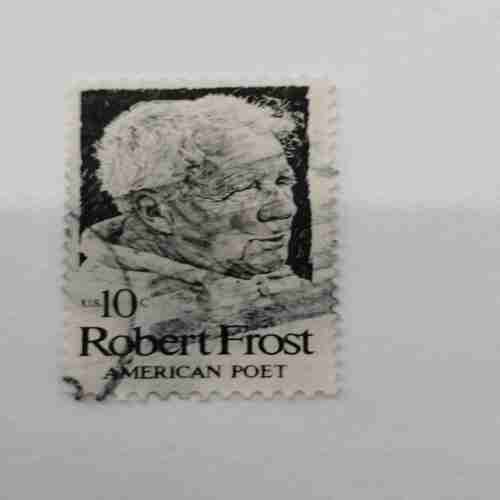 U.S 10c POSTAGE , ROBERT FROST AMERICAN POET