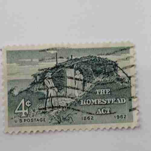 U.S POSTAGE 4c , THE HOMESTEAD ACT
