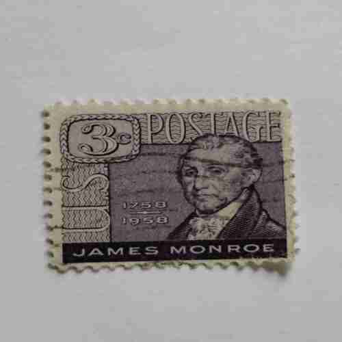U.S 3c POSTAGE 1758-1958, JAMES MONROE