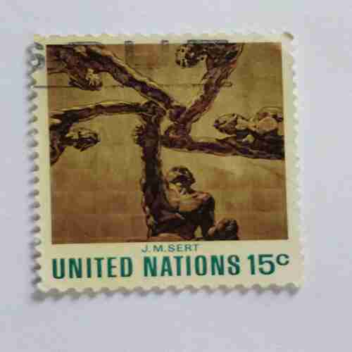 UNITED NATIONS 15c , J.M.SERT