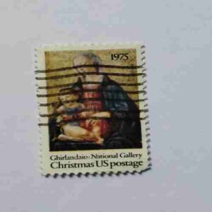 GHIRLANDAIO : NATIONAL GALLERY CHRISTMAS US POSTAGE 1975