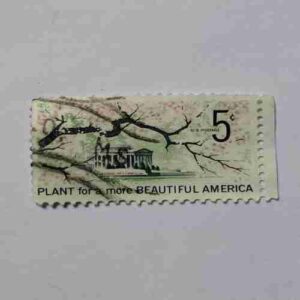 U.S.POSTAGE 5C , PLANT FOR A MORE BEAUTIFUL AMERICA