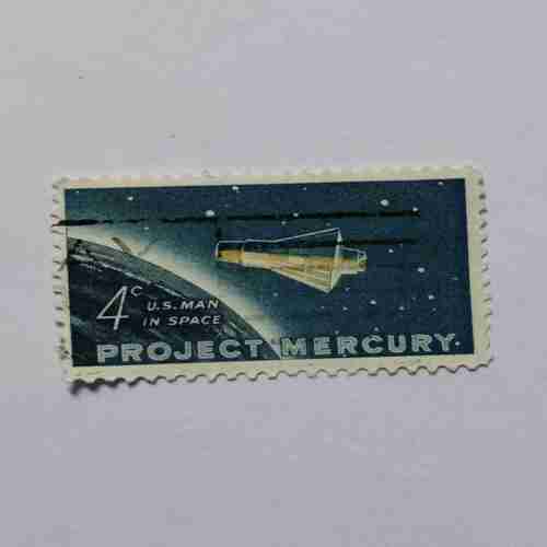 U.S.MAN IN SPACE 4c , PROJECT MERCURY