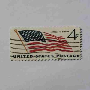 UNITED STATES POSTAGE 4CENTS , JULY 4, 1959