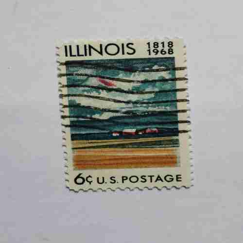 Document 14_65 UNITED STATES 62CENTS POSTAGE < ILLINOIS 1818-1968