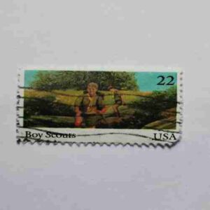 USA 22c POSTAGE STAMP , BOY SCOUTS