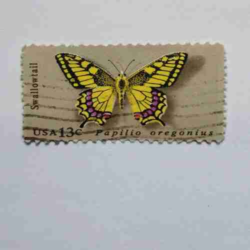 USA 13c POSTAGE STAMP , PAPILIO OREGONIUS