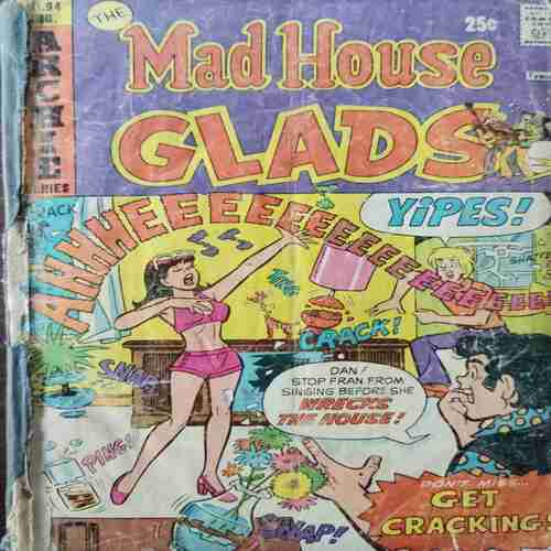 Binding 9 in 1 Front Cover Is Missing ( Mad House Glads ( Down Side Small Cut ) , Mad House Ma.ad , Life With Archie , Archie Pep ( Upper Side Small Cut ) , Archie 's Pals 'n' Gals , That Wilkin Boy , The Mad House Glads , Reggie 's " wise Guy " Jokes , Life With Archie )