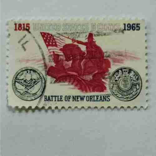 Document 17_39 UNITED STATES 5CENTS POSTAGE , 1815-1965 , BATTLE OF NEW ORLEANS