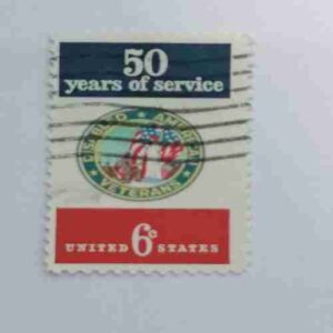 UNITED STATES POSTAGE 6CENTS , 50 YEARS OF SERVICE
