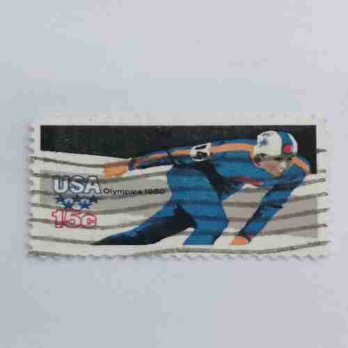 USA OLYMPICS 1980 15C POSTAGE STAMP