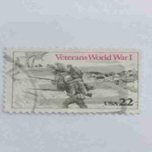 Document 17_63 USA 22 , VETERANS WORLD WAR 1 POSTAGE STAMP
