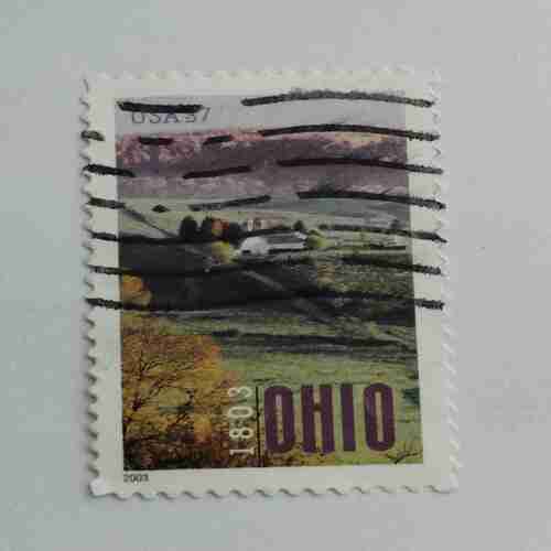 USA 37 POSTAGE STAMP 1803 OHIO