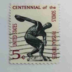 UNITED STATES POSTAGE 5CENTS , PHYSICAL FITNESS