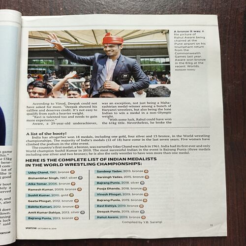 Sportstar ( October 2019 )