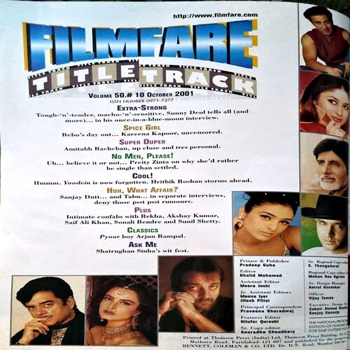 Filmfare (Oct 2001)