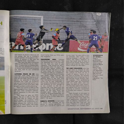 SportStar ( Saturday , 22 September , 2012 )