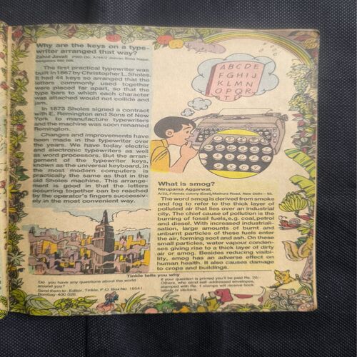 Tinkle no-211 ( Page no-1,2 Big Cut And Story Impact )