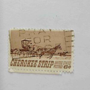 UNITED STATES POSTAGE 6cent , CHEROKEE STRIP