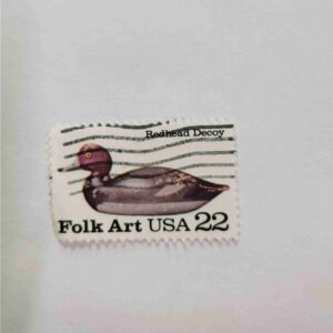 Document 6_27 U.S.A 22cent POSTAGE , ( FOLK ART ) REDHEAD DECOY