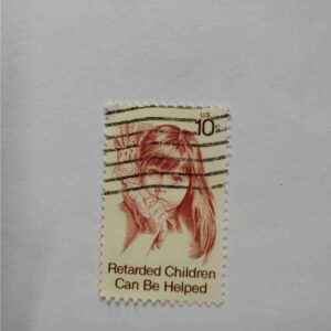 U.S 10cent POSTAGE , RETARDED CHILDREN CAN BE HELPED 1549 - 1974