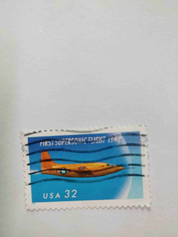 U.S.A 32cent POSTAGE , FIRST SUPERSONIC FLIGHT 1947