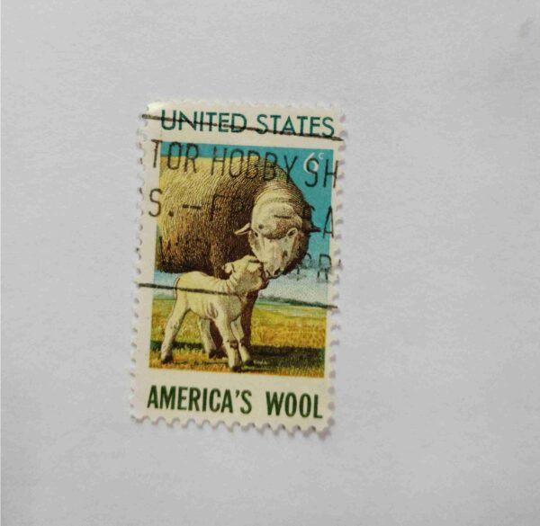 UNITED STATES 6cent POSTAGE , AMERICA'S WOOL