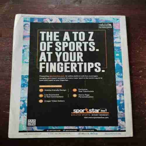 Sportstar ( November 19 , 2016 )