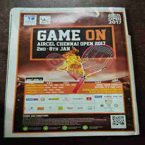 Sportstar ( December 31 , 2016 ) ( With Poster ) ( Front Cover Is Half Cut )