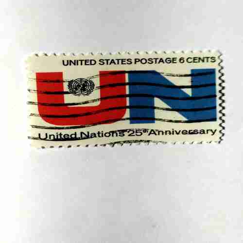 Document 9_31 UNITED STATES POSTAGE 6CENTS , UNITED NATION 25th ANNIVERSARY