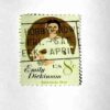 United States postage stamp commemorating the American poet Emily Dickinson