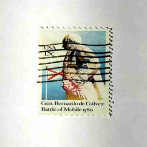 UAS 15c POSTAGE STAMP ,General Bernardo de Gálvez BATTLE OF MOBILE 1780