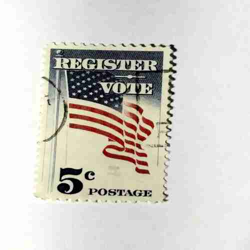REGISTER VOTE , 5C, POSTAGE