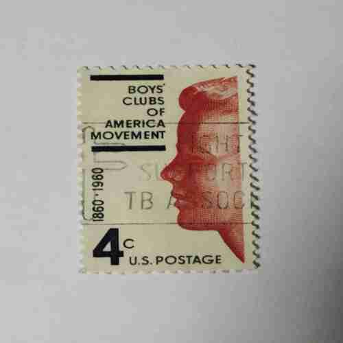 Document 9_57 U.S.POSTAGE 4C ,BOYS CLUBS OF AMERICA MOVEMENT 1860-1960