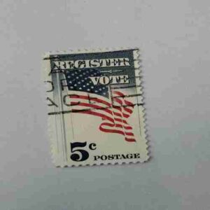 REGISTER VOTE , 5C, POSTAGE