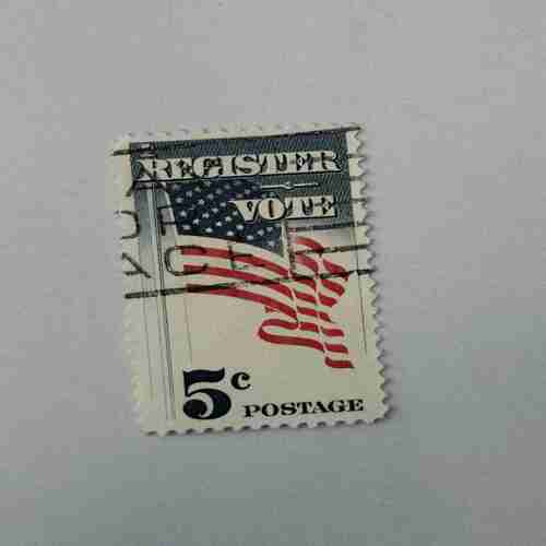 REGISTER VOTE , 5C, POSTAGE