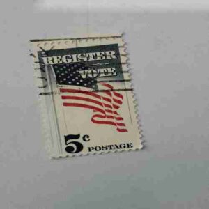 REGISTER VOTE , 5C, POSTAGE