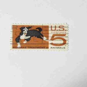 U.S.POSTAGE 5C , HUMANE TREATMENT OF ANIMALS