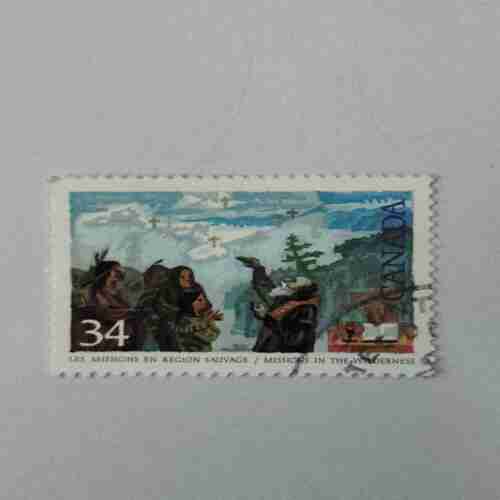 CANADA " MISSIONS IN THE WILDERNESS POSTAGE STAMP
